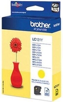 Brother Original LC-121Y Druckerpatrone gelb 300 Seiten (LC121Y)