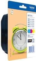 Brother Original LC-125XL Druckerpatronen 3er Multipack C/M/Y 1.200 Seiten (LC125XLRBWBPDR)