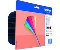 Brother Original LC-223 Tintepatronen 4er Multipack BK/C/M/Y mit Diebstahlsicherung (LC223VALBPDR)