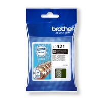 Brother Original LC-421BK Druckerpatrone schwarz 200 Seiten (LC421BK)