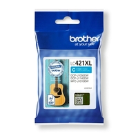 Brother Original LC-421XLC Druckerpatrone cyan 500 Seiten (LC421XLC)