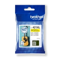 Brother Original LC-421XLY Druckerpatrone gelb 500 Seiten