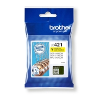 Brother Original LC-421Y Druckerpatrone gelb 200 Seiten (LC421Y)