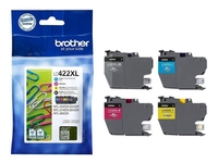 Brother Original LC-422XL Druckerpatronen - 4er Multipack (LC422XLVALDR)