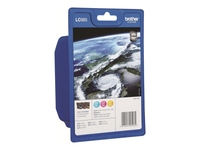 Brother Original LC-985 Druckerpatronen 3er Multipack C/M/Y 260 Seiten (LC985RBWBPDR)