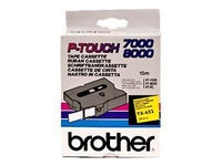 Brother Original P-Touch Farbband schwarz gelb (TX-651)
