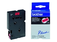Brother Original P-Touch Farbband schwarz rot (TC-401)