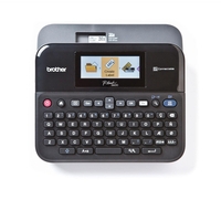 Brother P-touch D600VP Beschriftungsgerät (Farbdisplay,  Thermotransfer,  180x360dpi,  bis zu 30mm/Sek.,  USB) (PTD600VPZG1)