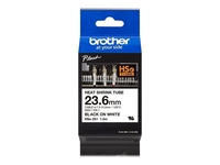 BROTHER Schrumpfschlauch 23, 6mm weiß/schwarz Bandlänge