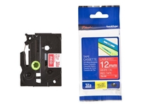 Brother TZe 435 - Laminiertes Band - Weiß auf Rot - Rolle (1, 2 cm x 8 m) - 1 Rolle(n) - für P-Touch PT-1000,  1005,  1010, 