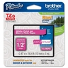 Brother TZe MQP35 - Laminiertes Band (matt) - Weiß auf Beerenrosa - Rolle (1, 2 cm x 5 m) - 1 Rolle(n) - für P-Touch GL-H