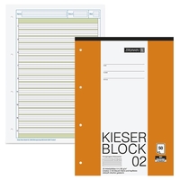 BRUNNEN Arbeitsblöcke Kieser-Block A4 lin.2 50Blatt DIN A4 liniert