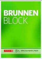 BRUNNEN Briefblöcke 10 Briefblöcke A4 blanko DIN A4 blanko