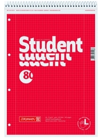 BRUNNEN Collegeblöcke 5 Collegeblöcke A4 kar.Linksh. kariert DIN A4