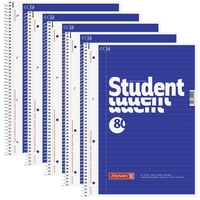 BRUNNEN Collegeblöcke 5 Collegeblöcke A4 lin Student liniert DIN A4