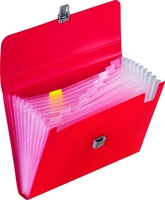 BRUNNEN Fächermappe Fächermappe 10tlg re DIN A4 10-Fach Rot