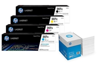 Bundle mit HP Original 207X Toner 4er Multipack + 2.500 Blatt HP Kopierpapier hochweiß