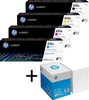 Bundle mit HP Original 410A Toner 4er Multipack + 2.500 Blatt HP Kopierpapier hochweiß