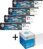 Bundle mit HP Original 913A Toner 4er Multipack + 2.500 Blatt HP Kopierpapier hochweiß