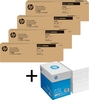 Bundle mit HP Original CLT-506L Toner 4er Multipack + 2.500 Blatt HP Kopierpapier hochweiß