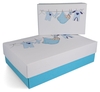 BUNTBOX Geschenkboxen Buntbox Geburt Junge Set M&L 1, 1/3, 6 l - 17, 0/26, 6 x 11, 0/17, 2 x 6, 0/7, 8 cm weiß/blau