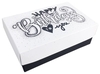 BUNTBOX Geschenkboxen Buntbox Geburtstag L 2tlg 3, 6 l - 26, 6 x 17, 2 x 7, 8 cm weiß,  blau,  schwarz