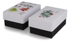 BUNTBOX Geschenkboxen Buntbox Weihnachten L 2tlg 3, 6 l - 26, 6 x 17, 2 x 7, 8 cm weiß,  schwarz