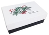 BUNTBOX Geschenkboxen Buntbox Weihnachts- Set M 3tlg 1, 1 l - 17, 0 x 11, 0 x 6, 0 cm weiß/rot/schwarz