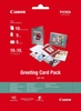 Canon GCP-101 Fotopapier Grußkarten-Pack 100x150mm 170 g/m² - 10 Blatt,  5 Karten,  5 Umschläge