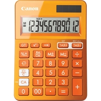 Canon LS-123K Basisrechner 12 Stellen Solarpanel & Batterie orange