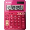 Canon LS-123K Basisrechner 12 Stellen Solarpanel & Batterie pink