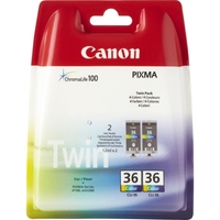 Canon Original CLI-36 Druckerpatronen 2er-Pack - C/M/Y 249 Seiten