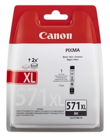 Canon Original CLI-571XL BK Druckerpatrone - schwarz 810 Seiten - mit Diebstahlsicherung
