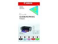 Canon Original CLI-8 Druckerpatronen 5er-Multipack - PC/PM/BK/R/G