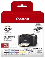Canon Original PGI-1500 Druckerpatronen 4er Multipack - schwarz/cyan/magenta/gelb 3.935 Seiten