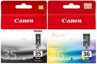 Canon Original PGI-35BK/CLI-36 Druckerpatrone Multipack - pigmentschwarz 191 Seiten,  cyan,  magenta,  gelb je 249 Seiten