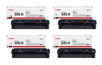Canon Original Toner 045H 4er-Set (schwarz,  cyan,  magenta,  gelb) hohe Ergiebigkeit (OP1246C002)