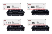 Canon Original Toner 046H 4er-Set schwarz,  cyan,  magenta,  gelb hohe Ergiebigkeit (OP1254C002)