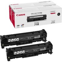 Canon Original Toner 718BK Doppelpack Schwarz 2x 3.400 Seiten (2662B005)