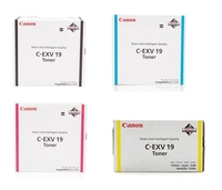 Canon Original Toner C-EXV19 4er-Set schwarz,  cyan,  magenta,  gelb 16.000 Seiten