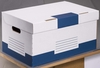 Cartonia Archivcontainer Container Box blau 10Stk für individuelle Aufbewahrung 54, 8 x 36, 4 x 26, 8 cm