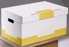 Cartonia Archivcontainer Container Box gelb 10Stk für individuelle Aufbewahrung 54, 8 x 36, 4 x 26, 8 cm