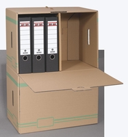 Cartonia Archivcontainer Container für Aktenordner 10St für Ordner 50, 2 x 35, 6 x 31, 0 cm