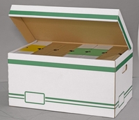 Cartonia Archivcontainer Container Nature Box 10St weiß für Ordner 54, 8 x 36, 4 x 26, 8 cm