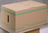 Cartonia Archivcontainer Stapelbare Container, 10 St. für individuelle Aufbewahrung 56, 5 x 27, 8 x 35, 1 cm
