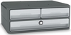cep Schubladenboxen cep Modul 3Schübe Schloß grau 1091216361 37, 0 x 27, 5 x 14, 6 cm