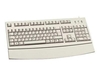 CHERRY G83-6260 kabelgebundene Tastatur mit abnehmbarer Handballenauflage (USB,  hellgrau)