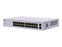 Cisco Business 26-Port Switch 110-Series 24x 1G + 2 Kombi-SFP unmanaged rackmontierbar (CBS110-24T-EU)