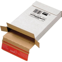 ColomPac Versandkartons Kurierpakete 22, 5 x 14, 5 x 3, 4 cm - 20 Stück