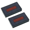 COLOP Ersatzstempelkissen 2x Ersatzkissen S260,  2-farbig 2, 4 x 4, 5 cm Blau
